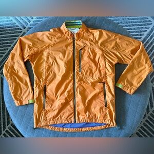 ROBERT GRAHAM Large Orange Volas X Collection Windbreaker Orig $180